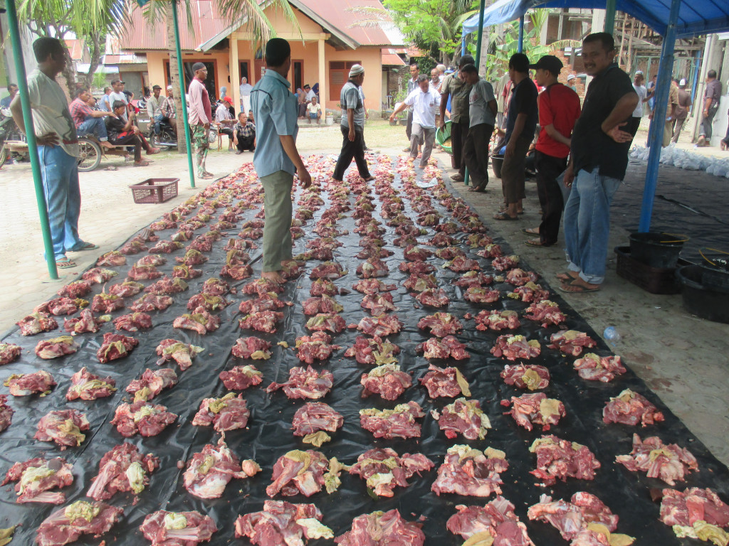 Acara Pembagian Daging Kurban 